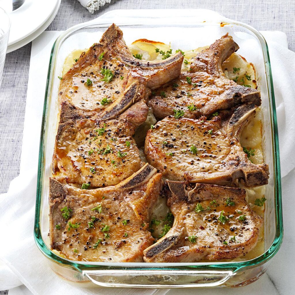 Pork Chops with Scalloped Potatoes!!! – hopemakers