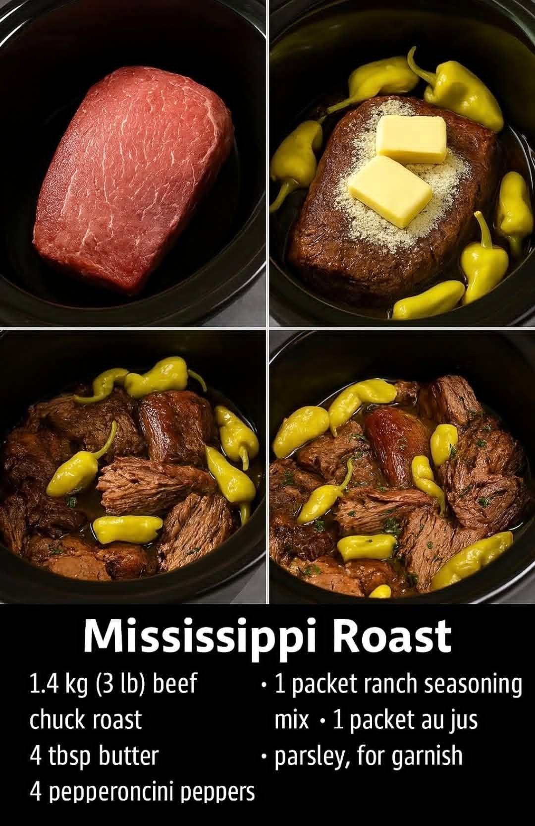 Mississippi Roast Crock Pot Recipe - hopemakers